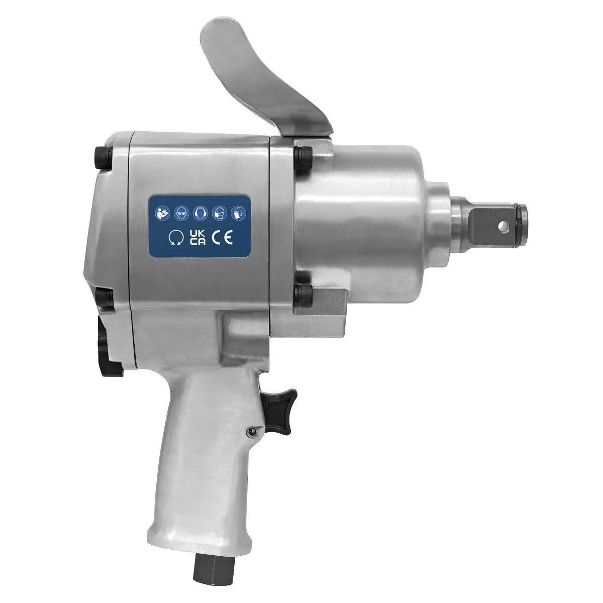 Sealey Air Impact Wrench 1"Sq Drive Pistol Type - Twin Hammer - Image 4