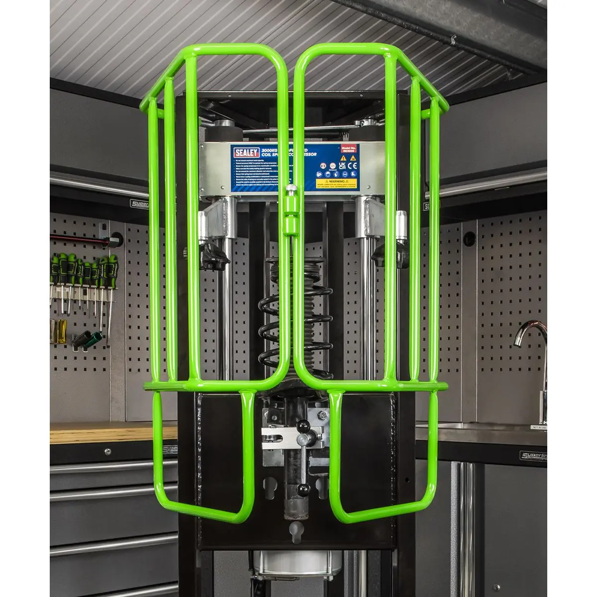 Sealey Air Operated Coil Spring Compressor 3000kg - Image 11