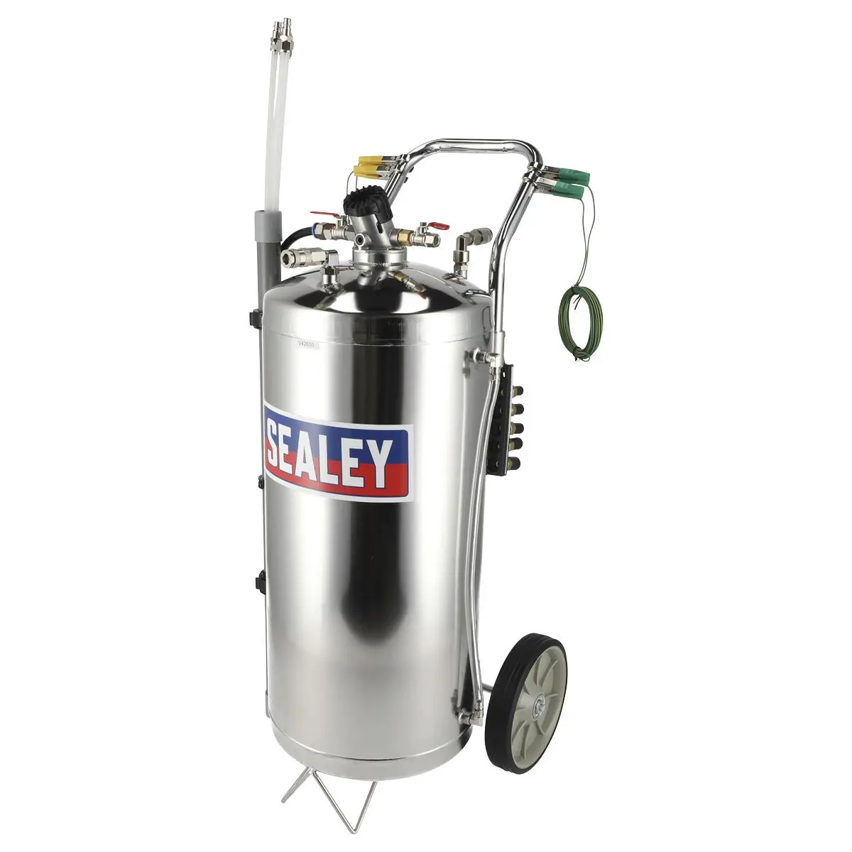 Sealey Air Operated Fuel Drainer 40L Stainless Steel - Image 6