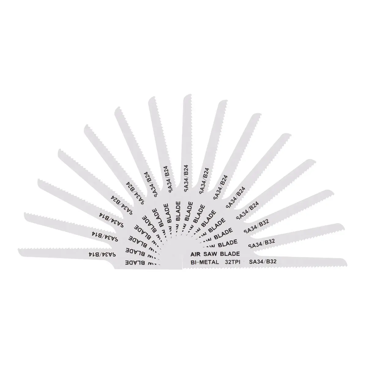 Sealey 141mm Air Saw Blades Mixed - Pack of 15