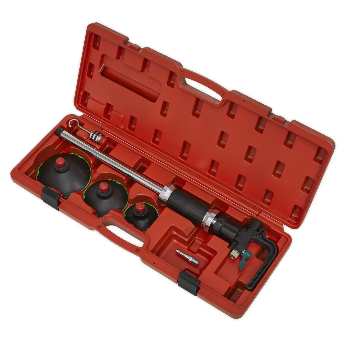 Sealey Air Suction Dent Puller Panel Reshaping 75mm 100mm 125mm Suction Pads - Image 2
