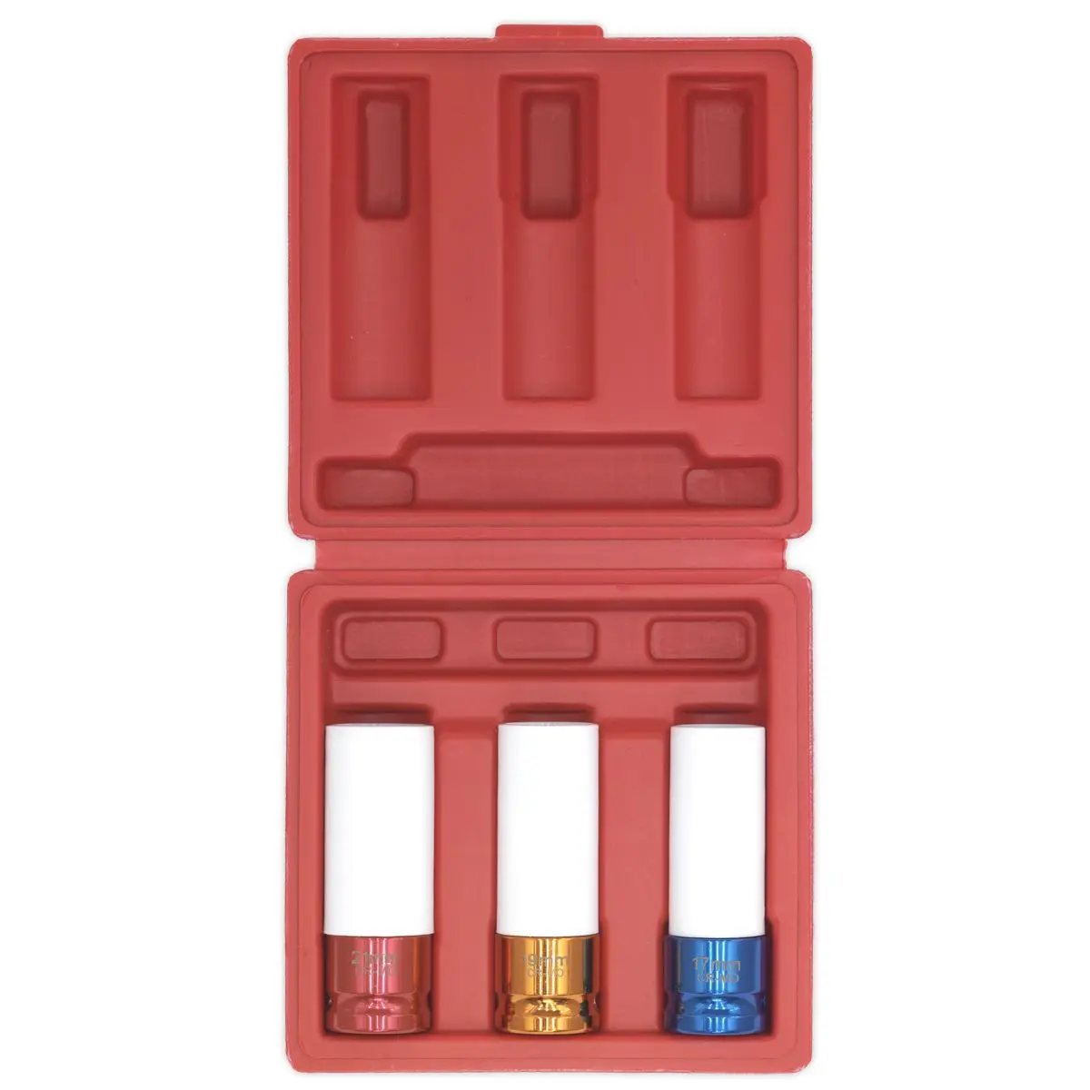 Sealey Alloy Wheel Impact Socket Set 3pc 1/2"Sq Drive - Image 4