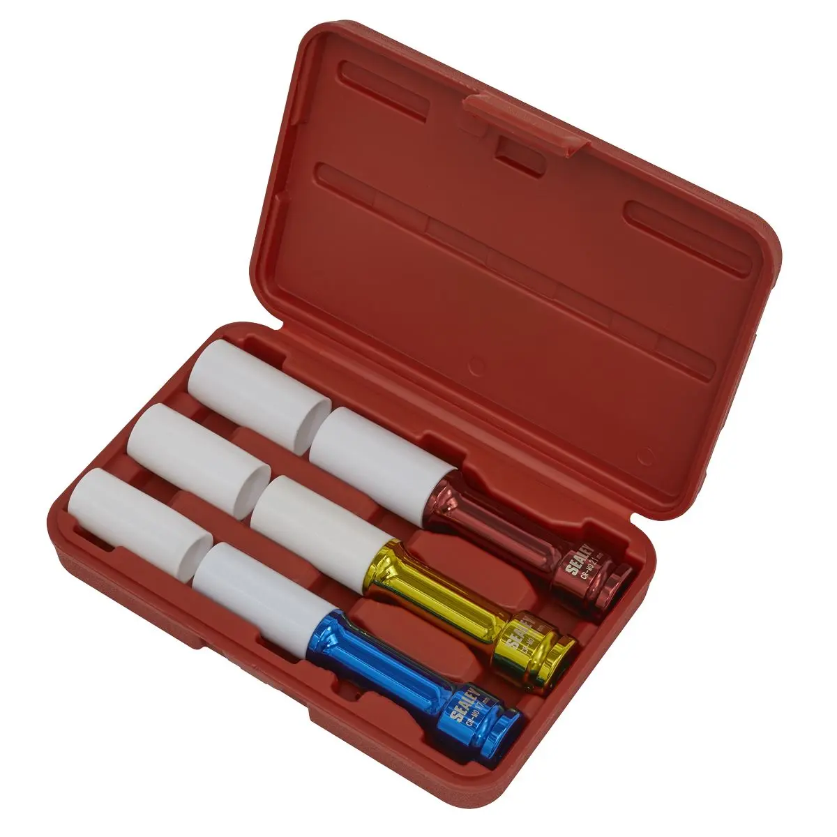 Sealey Alloy Wheel Long Reach Impact Socket Set 3pc 1/2"Sq Drive - Image 2