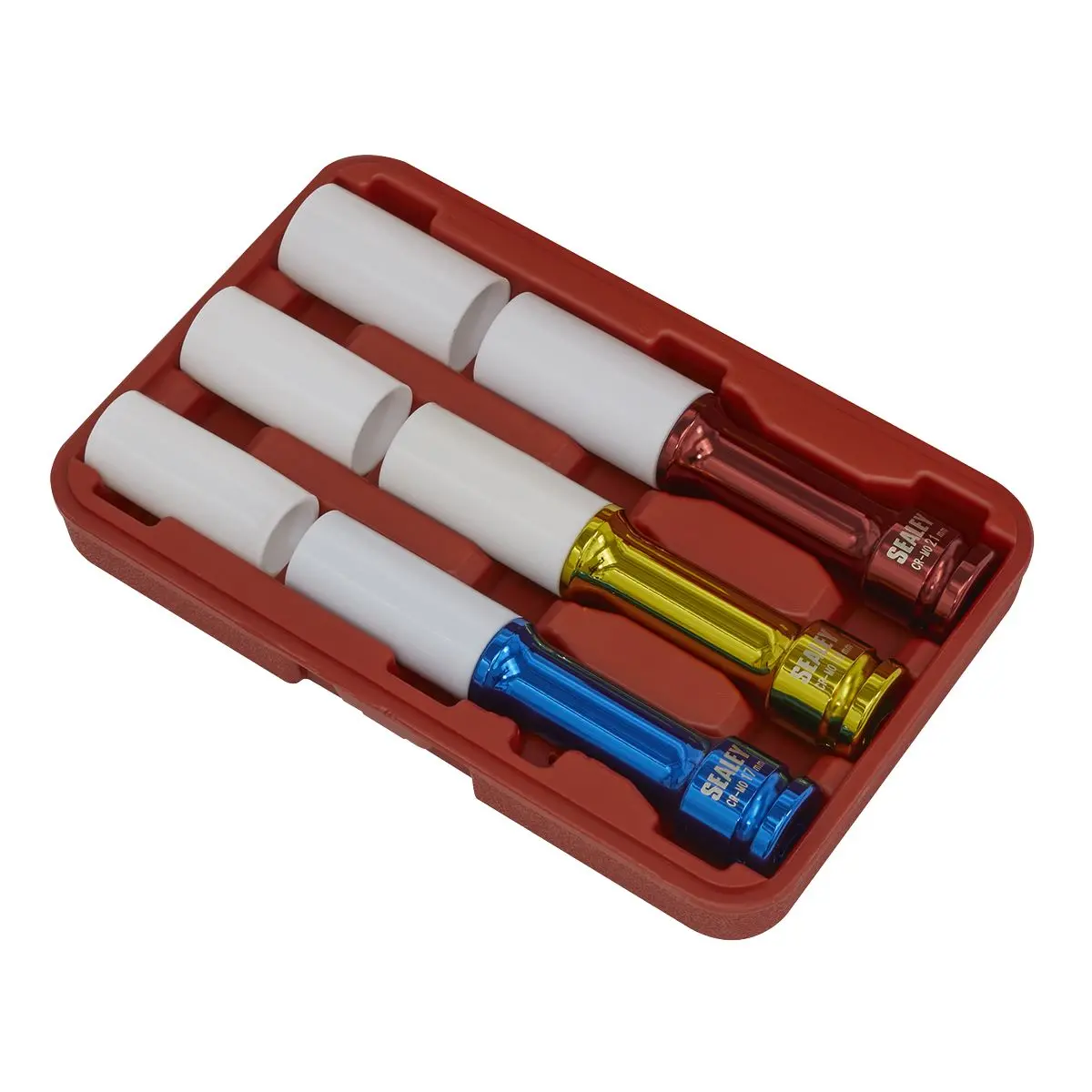 Sealey Alloy Wheel Long Reach Impact Socket Set 3pc 1/2"Sq Drive - Image 5