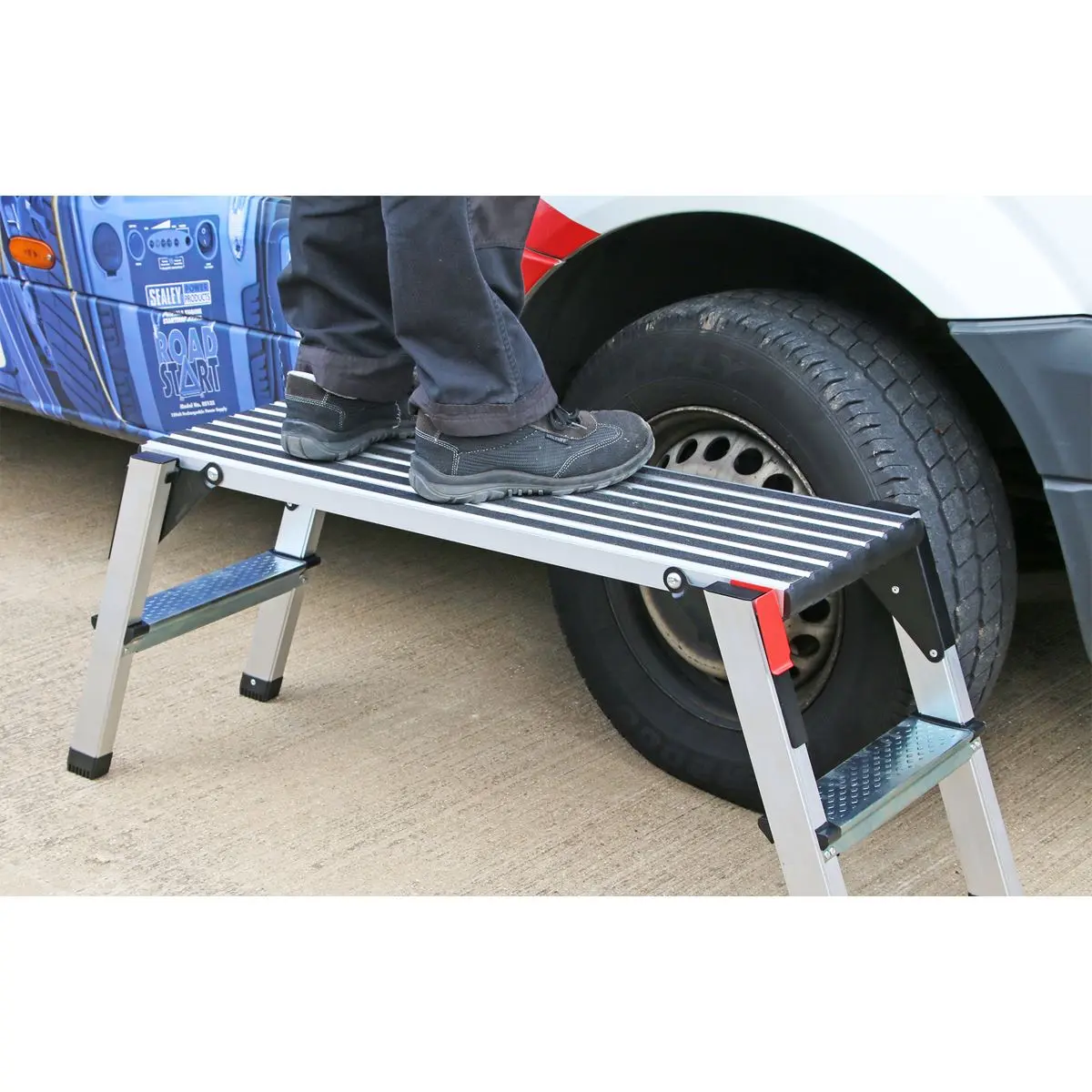 Sealey Aluminium Folding Platform 2-Tread EN 131-4 - Image 6