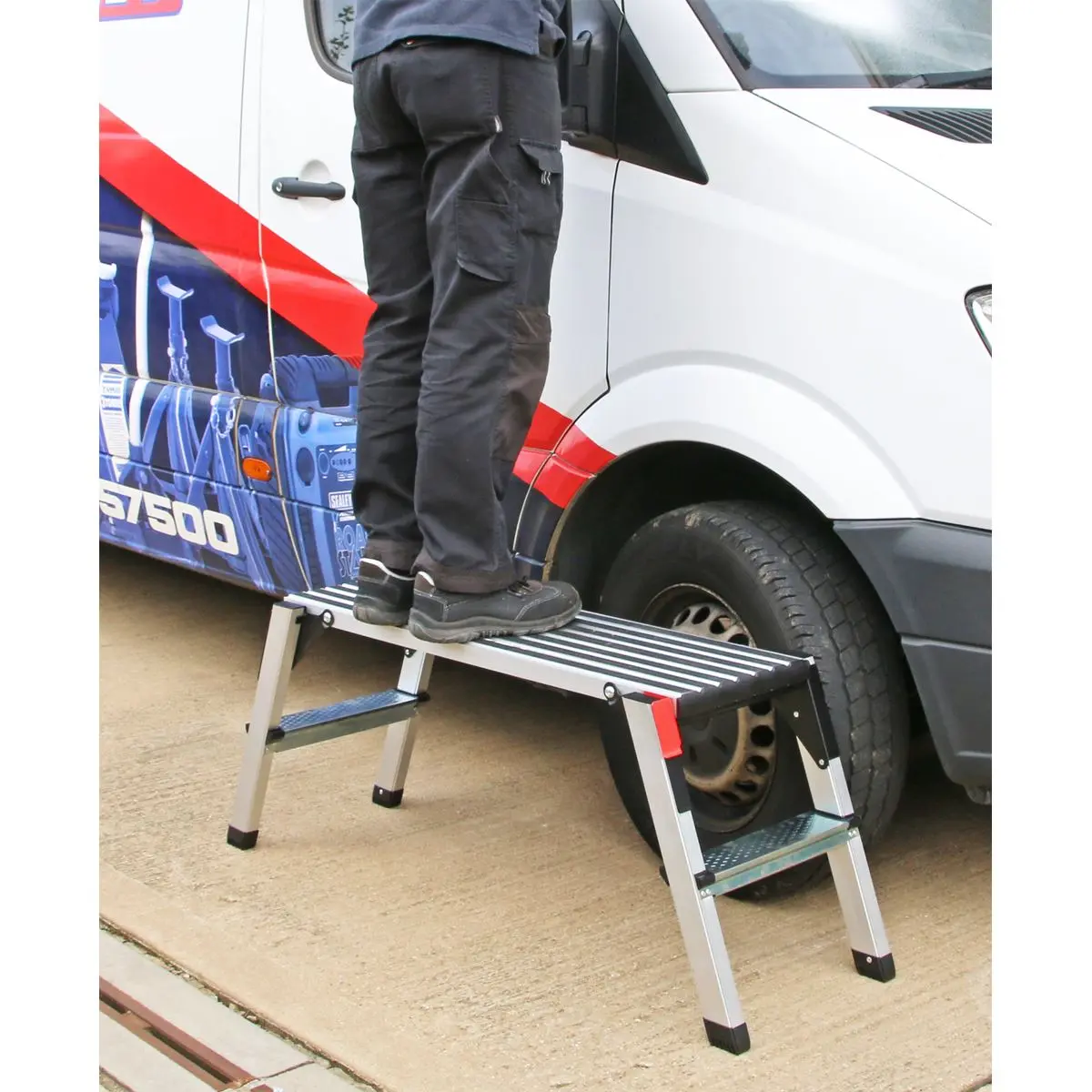 Sealey Aluminium Folding Platform 2-Tread EN 131-4 - Image 7