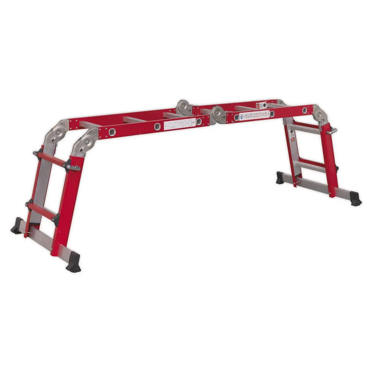 Sealey Aluminium Multipurpose Ladder EN 131 Adjustable Height - Image 5