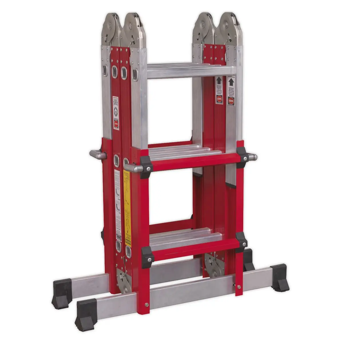 Sealey Aluminium Multipurpose Ladder EN 131 Adjustable Height - Image 7