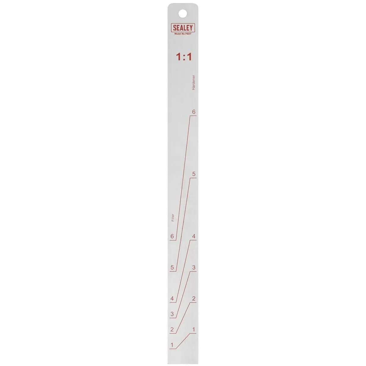 Sealey Aluminium Paint Measuring Stick 1:1/3:1 - Image 2