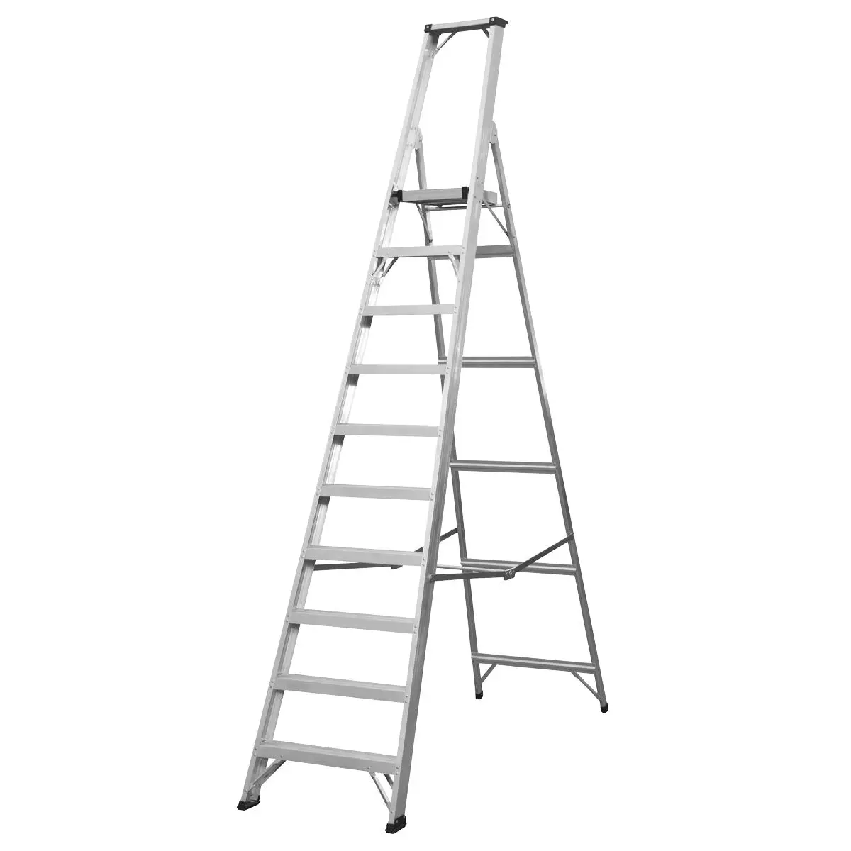 Sealey Aluminium Step Ladder 10-Tread Industrial BS EN 131 - Image 3