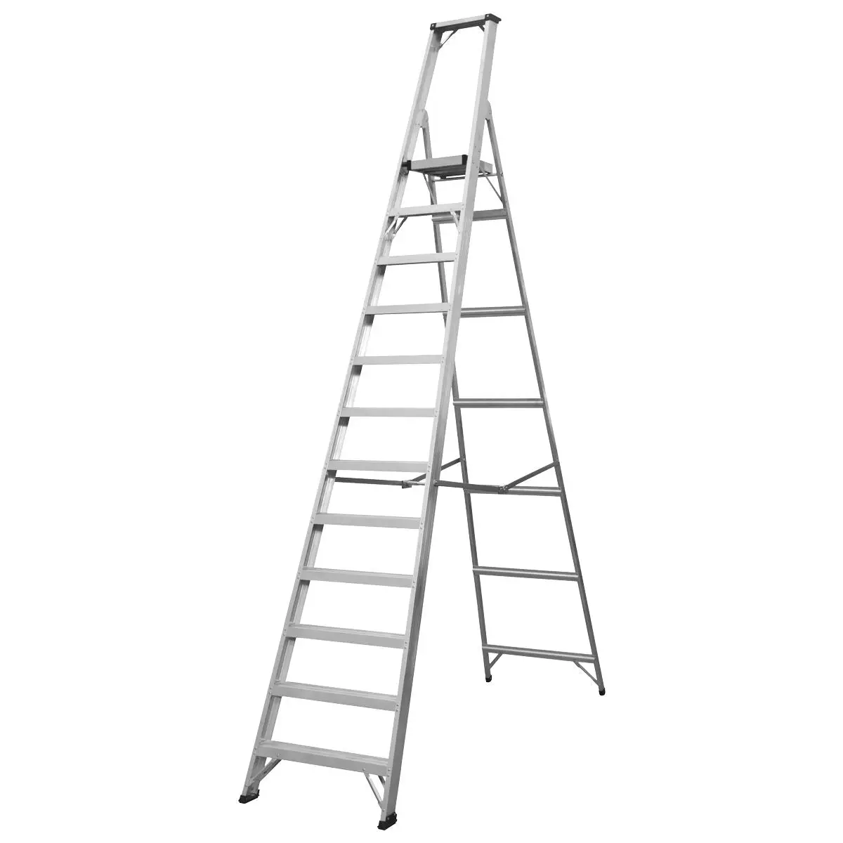 Sealey Aluminium Step Ladder 12-Tread Industrial BS EN 131 - Image 3