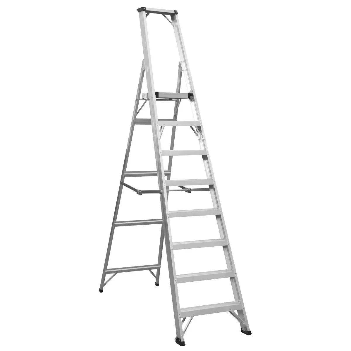 Sealey Aluminium Step Ladder 8-Tread Industrial BS EN 131