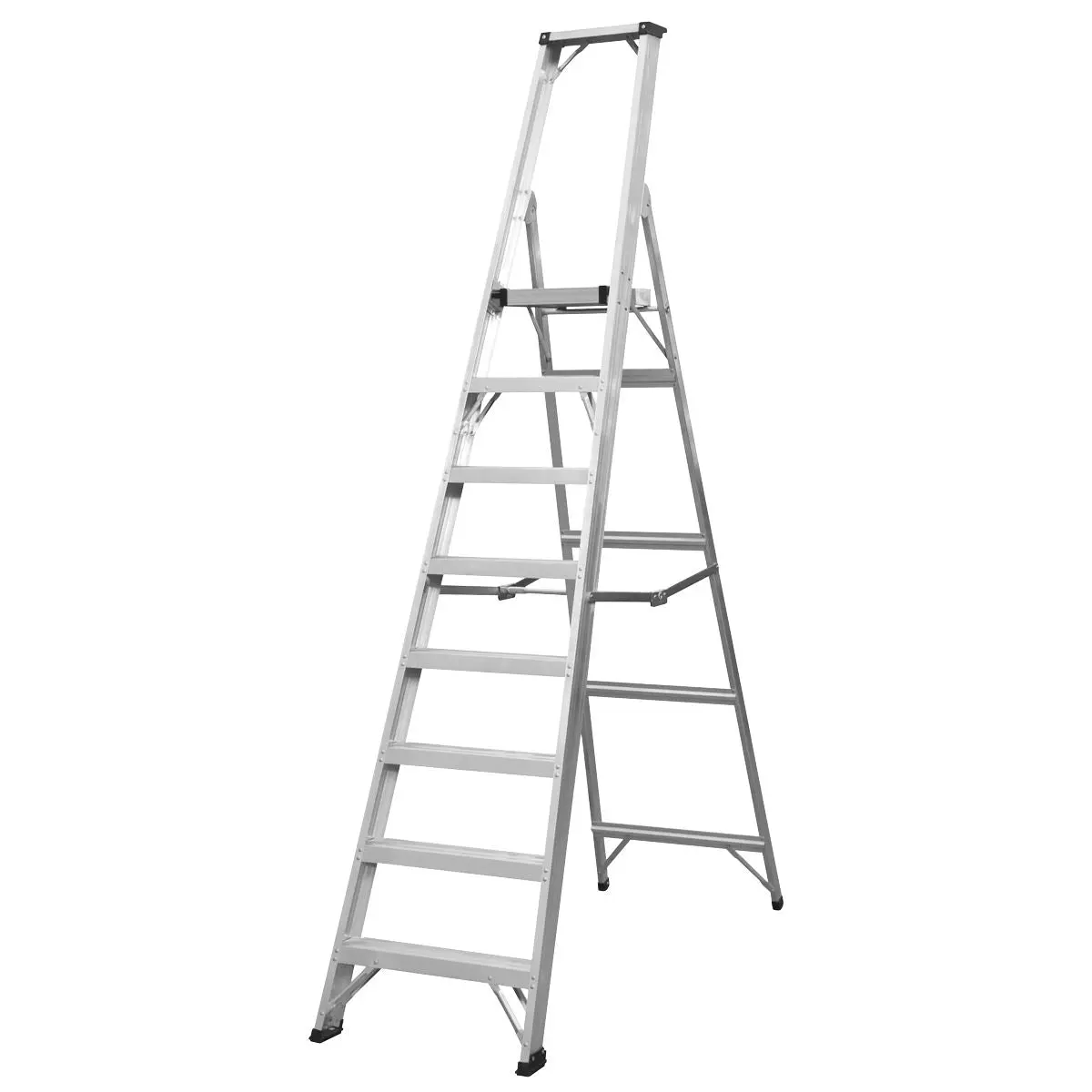 Sealey Aluminium Step Ladder 8-Tread Industrial BS EN 131 - Image 2