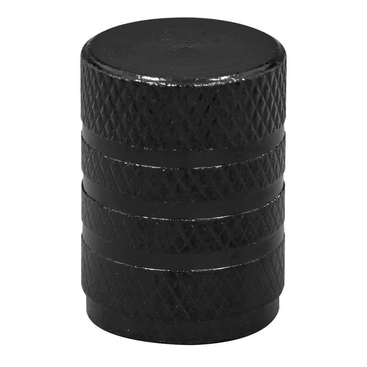 Sealey Aluminium Valve Cap 4pc - Black Anodised - Image 3
