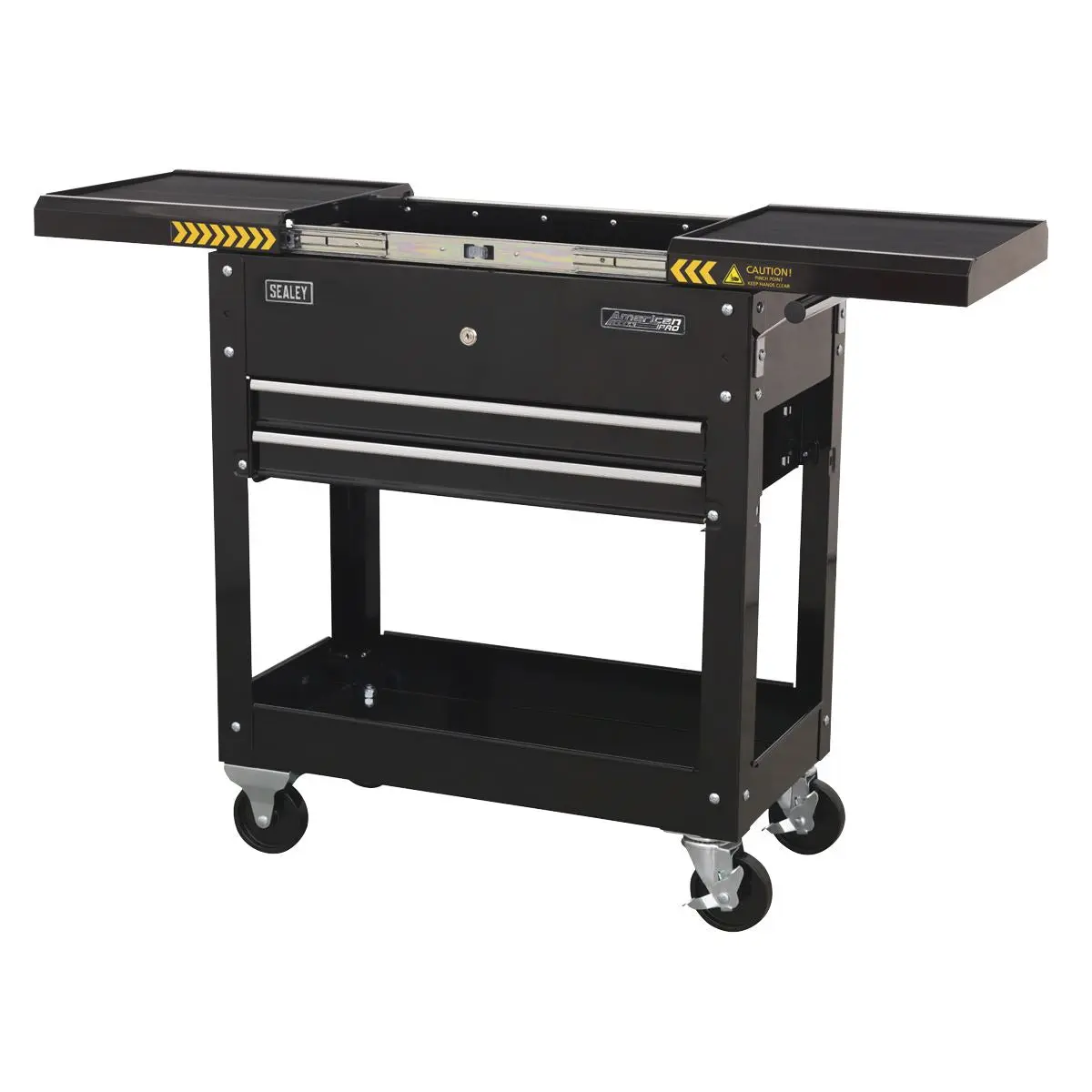 Sealey American Pro Mobile Tool & Parts Trolley - Black - Image 2