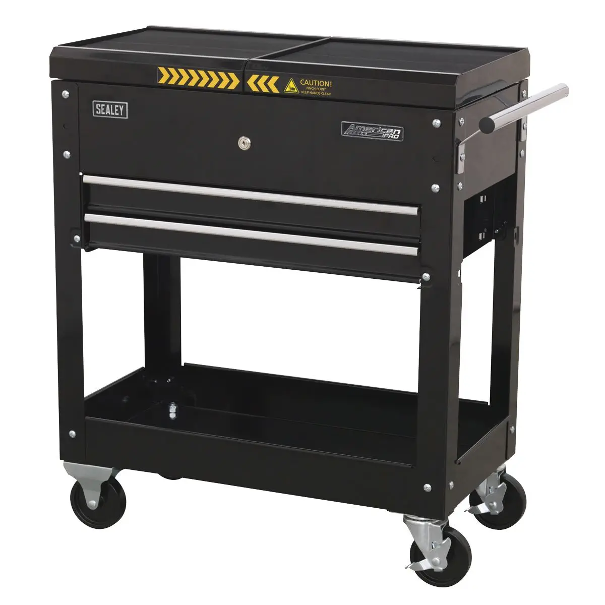Sealey American Pro Mobile Tool & Parts Trolley - Black - Image 8