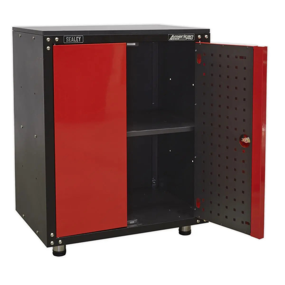 Sealey American Pro Modular 2 Door Cabinet with Worktop 665mm - Image 2