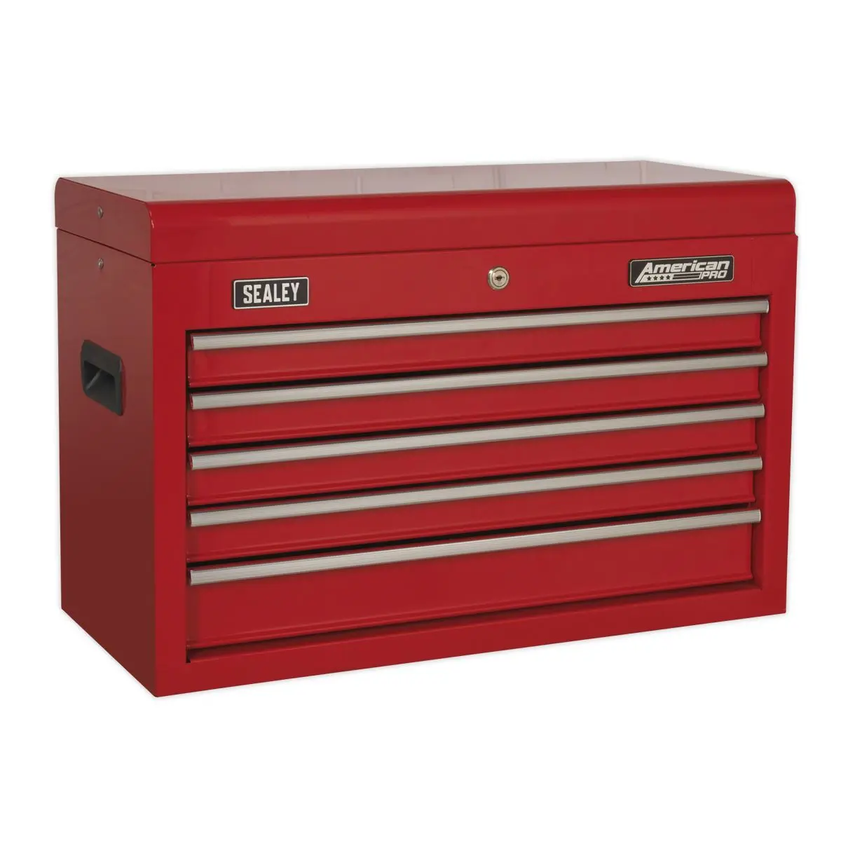 Sealey American Pro Topchest 5 Drawer with Ball-Bearing Slides - Red - Image 9