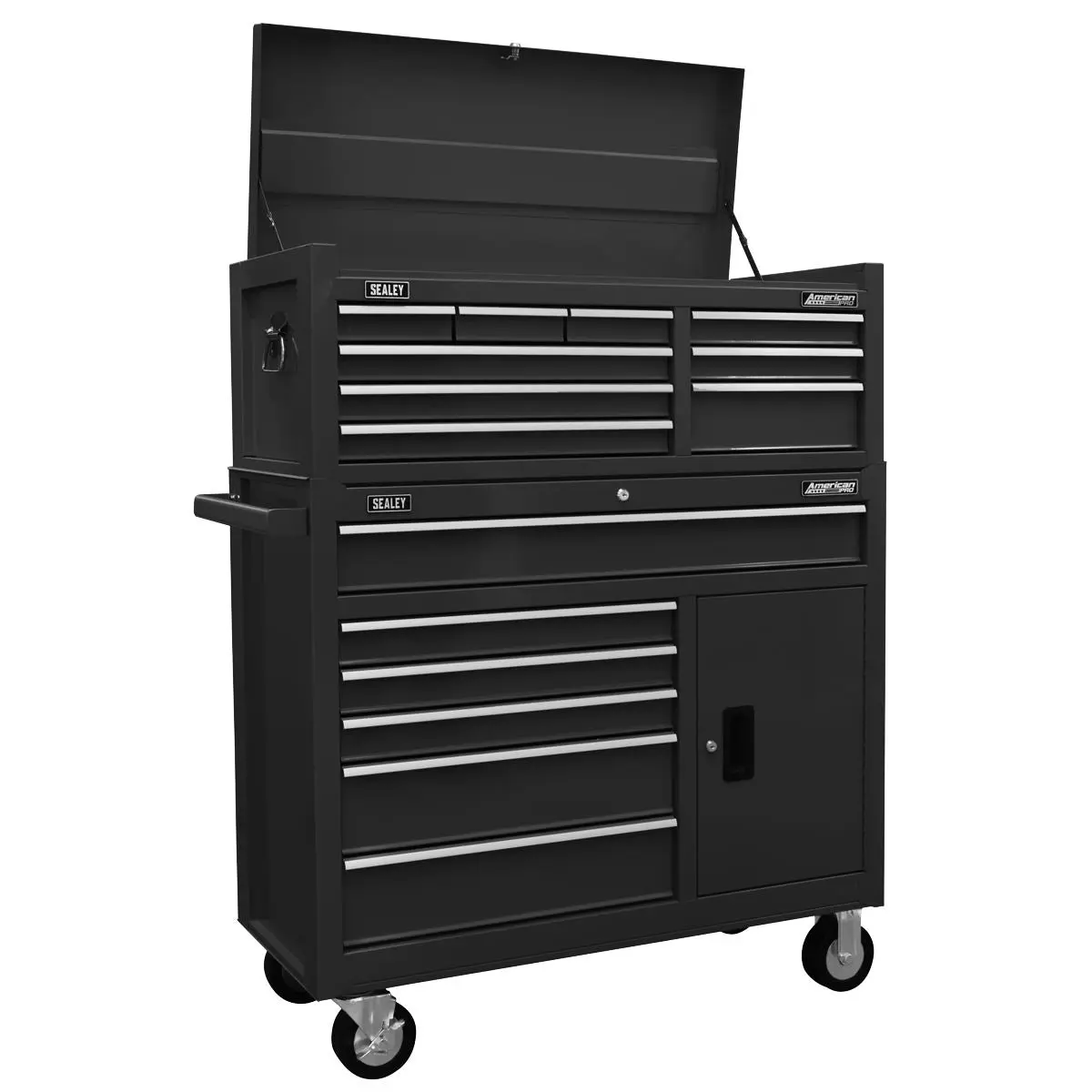 Sealey American Pro Topchest 9 Drawer with Ball Bearing Slides - Black - Image 3