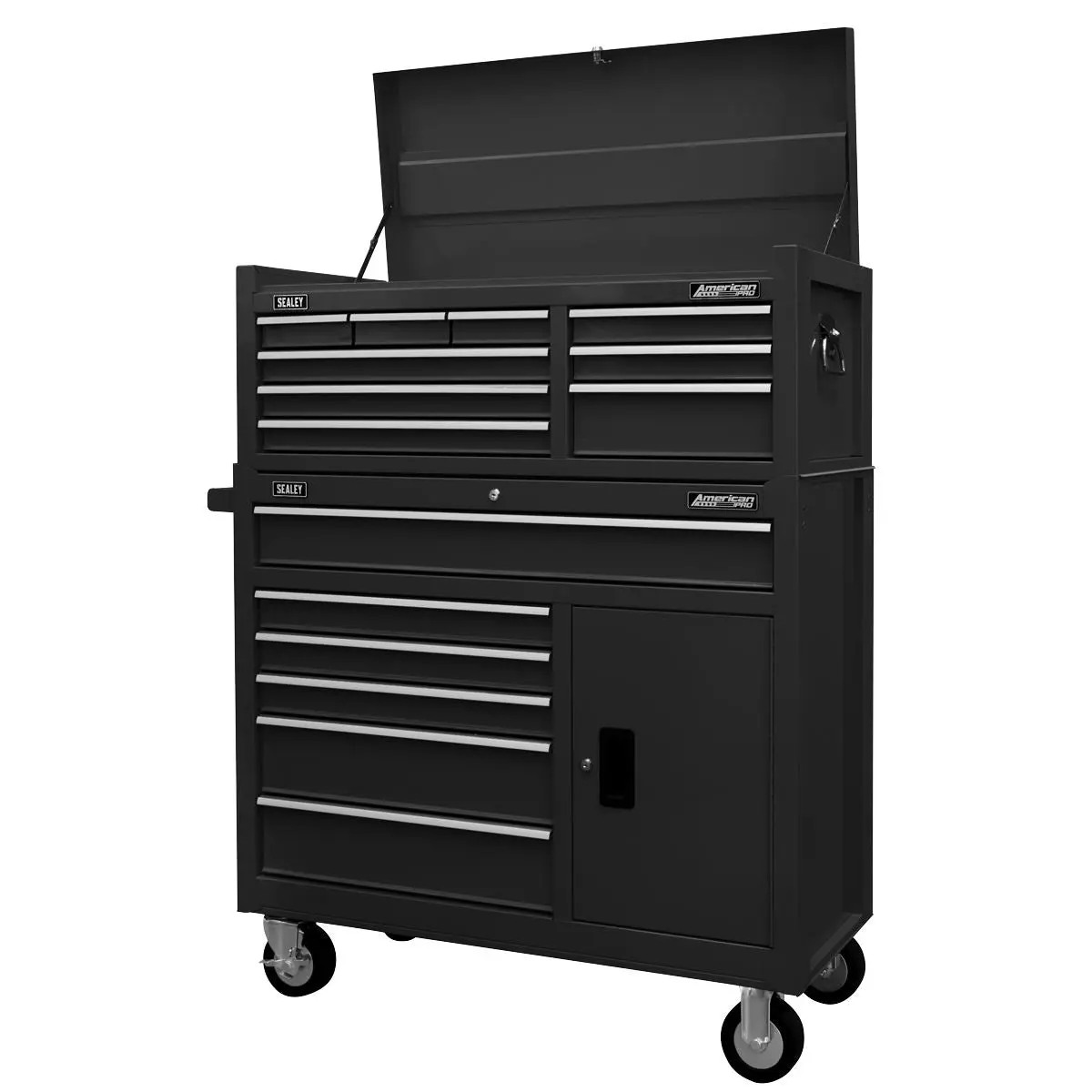 Sealey American Pro Topchest 9 Drawer with Ball Bearing Slides - Black - Image 4