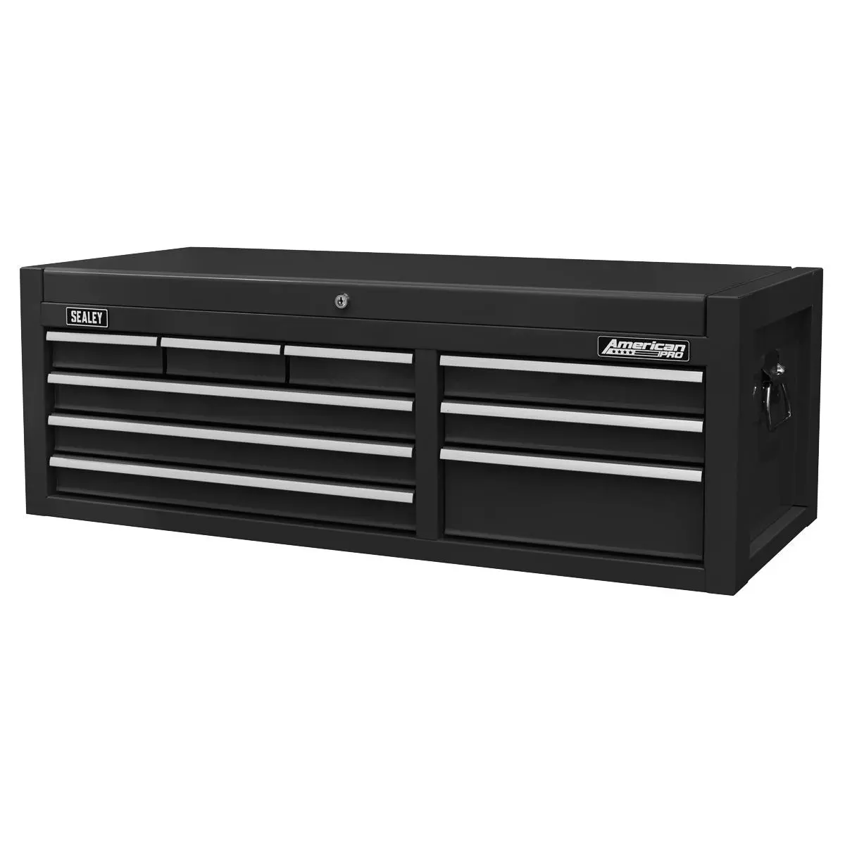 Sealey American Pro Topchest 9 Drawer with Ball Bearing Slides - Black - Image 8