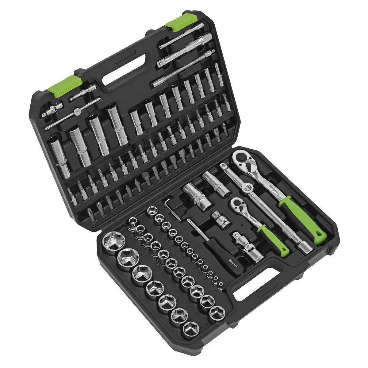 Sealey American Pro Topchest & Rollcab Combination 6 Drawer with Ball-Bearing Slides - Orange/Black & 170pc Tool Kit - Image 11