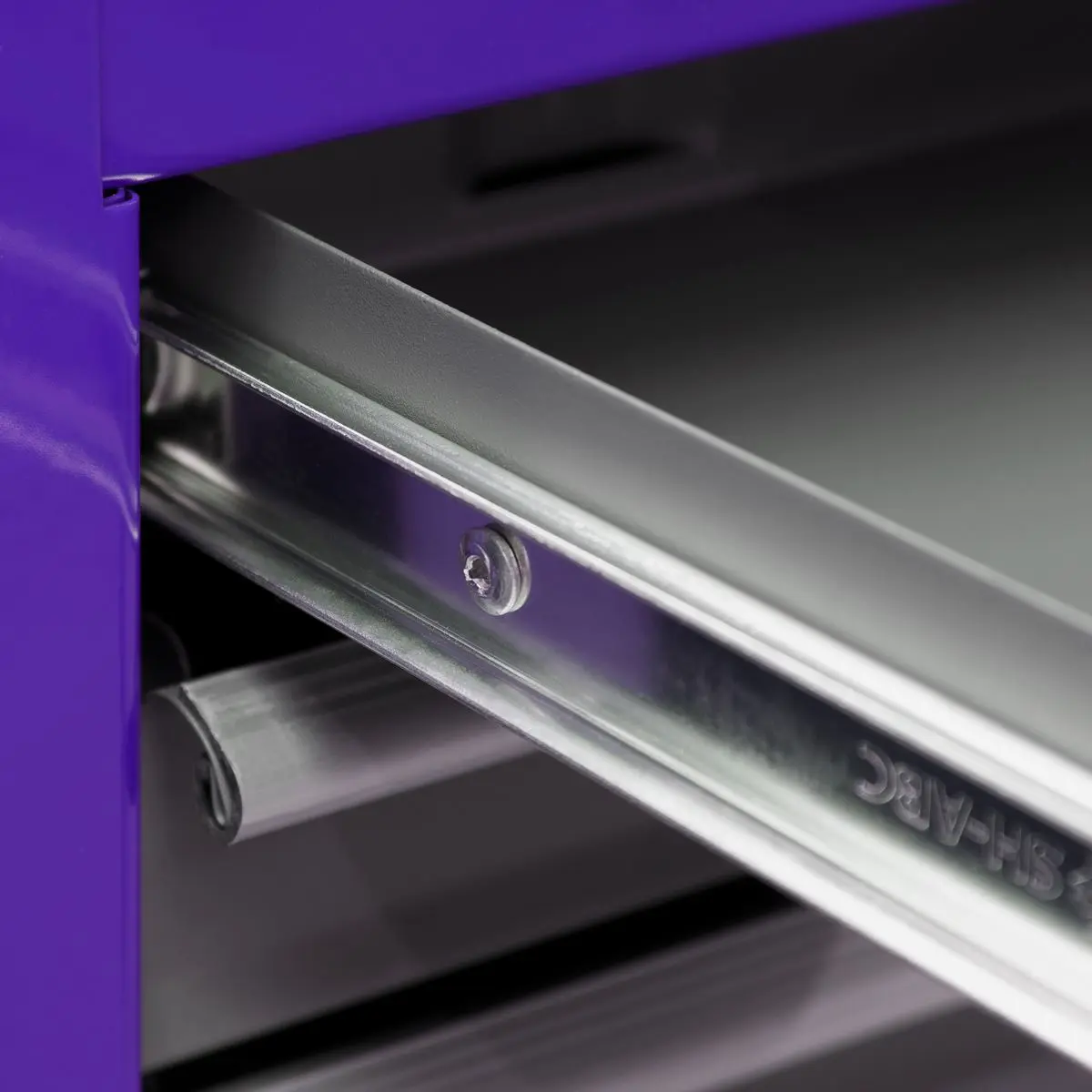 Sealey American Pro Topchest & Rollcab Combination 6 Drawer with Ball-Bearing Slides - Purple/Grey - Image 15