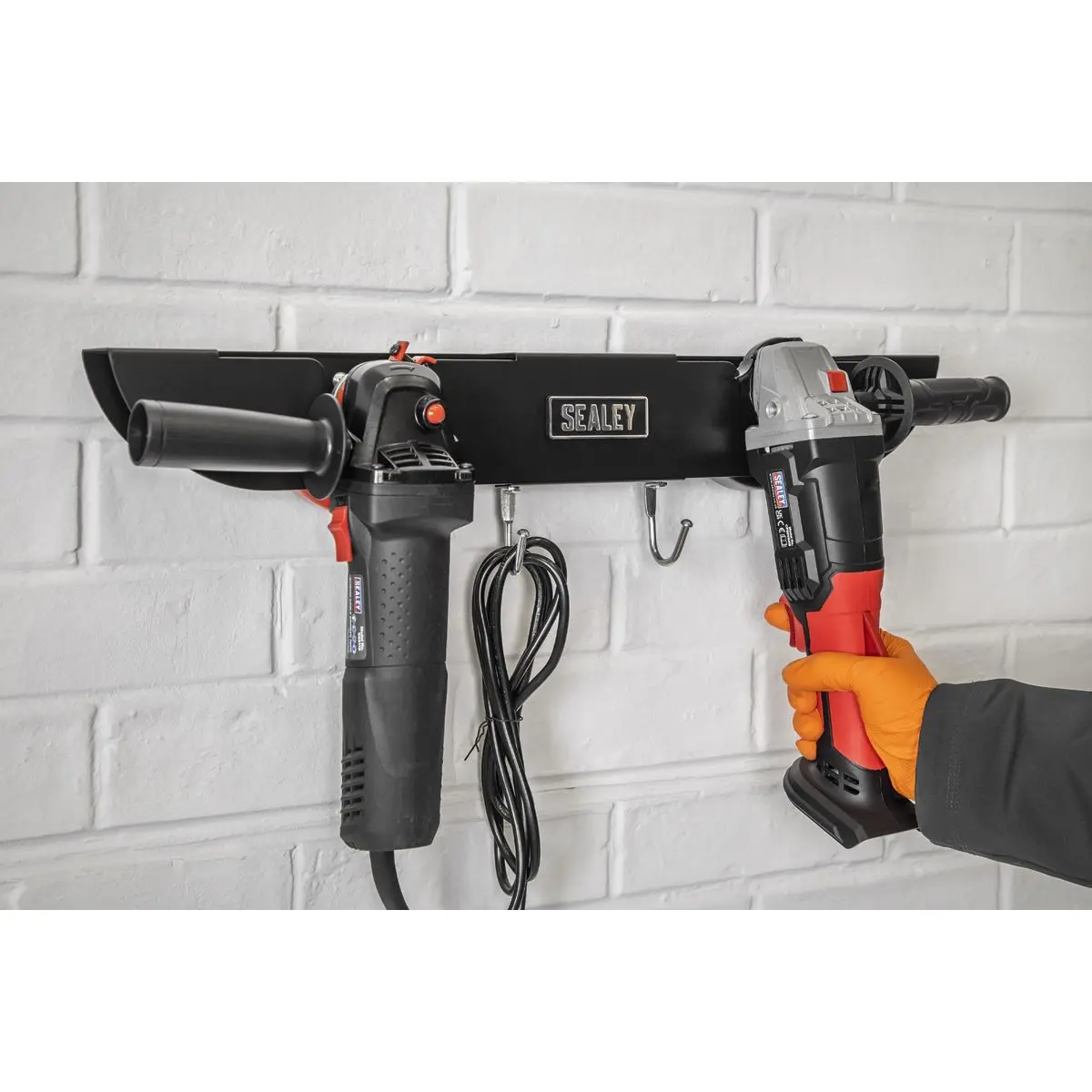 Sealey Angle Grinder Storage Rack 2-Bay - Image 6