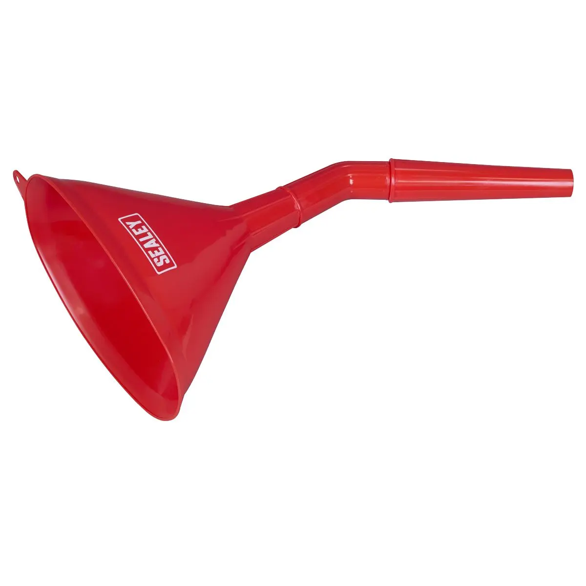 Sealey Angled Spout Oval Funnel with Filter 200mm - Medium