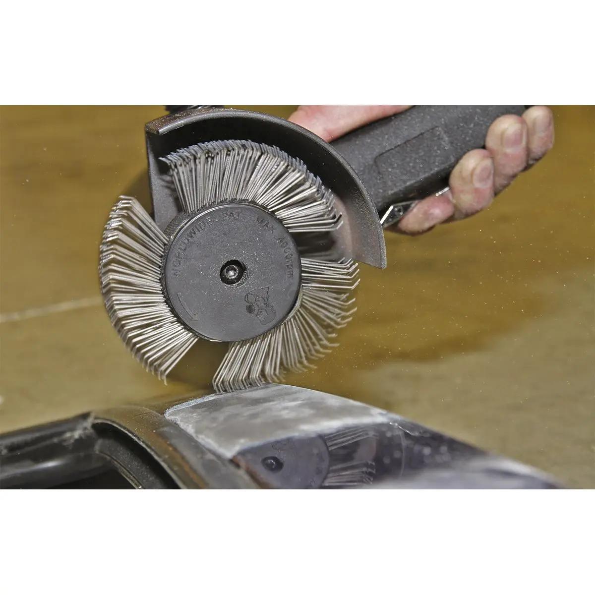 Sealey Angled Wire Wheel Ø100mm for SA695 - Image 3