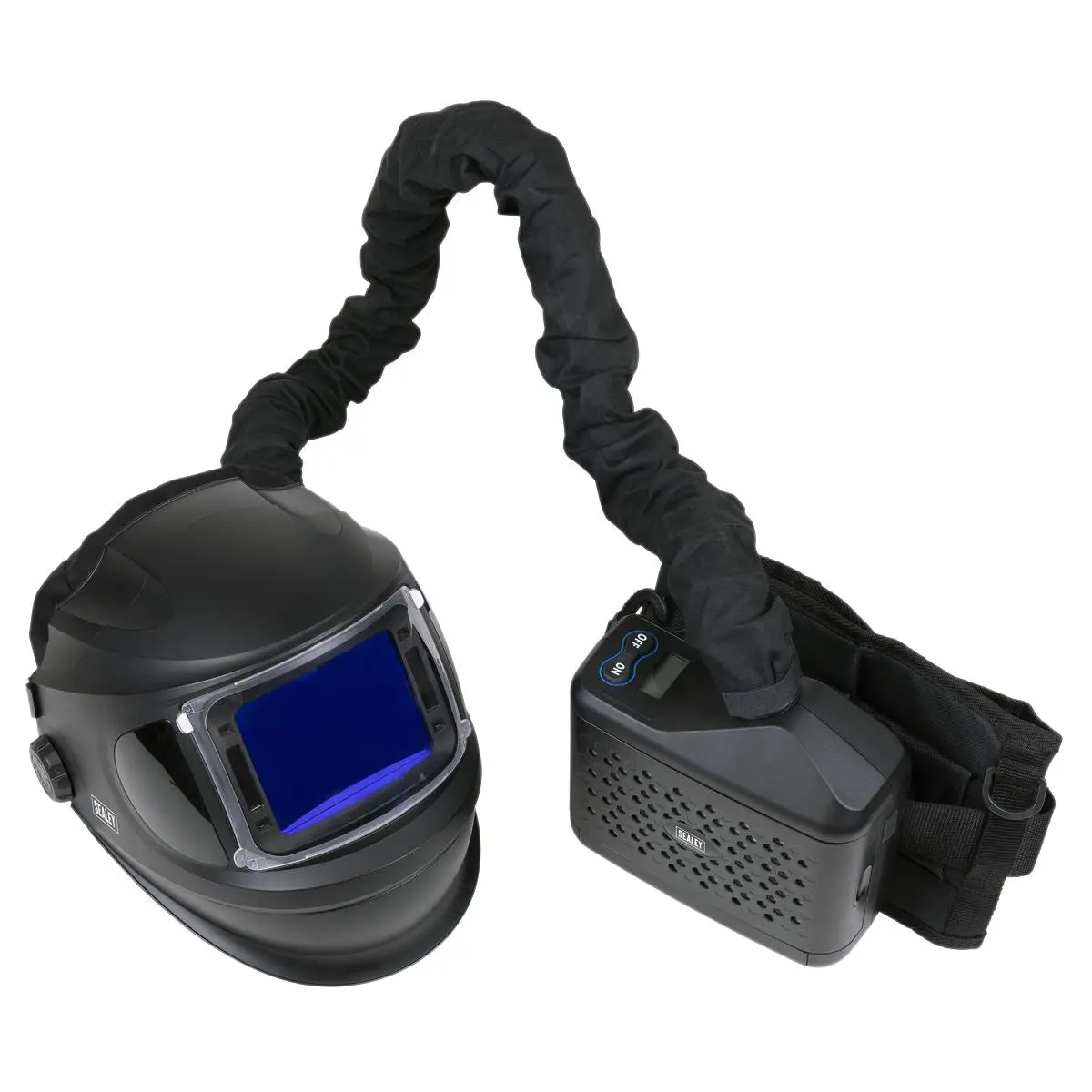 Sealey Auto Darkening Welding Helmet with TH3 Powered Air Purifying Respirator (PAPR) - Image 2