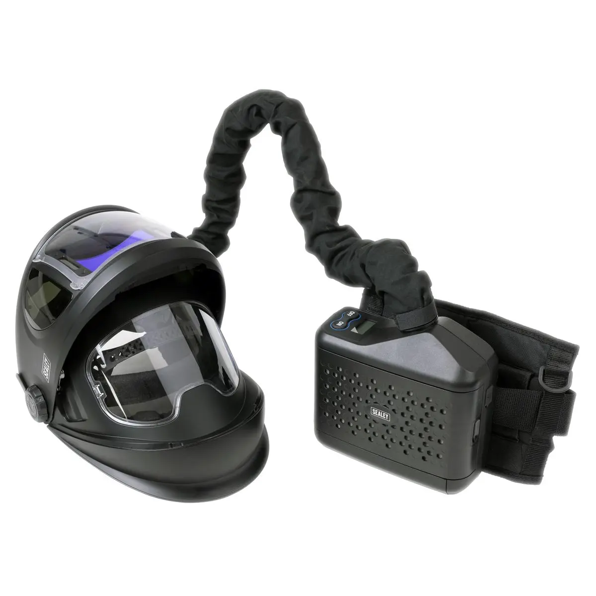 Sealey Auto Darkening Welding Helmet with TH3 Powered Air Purifying Respirator (PAPR) - Image 3