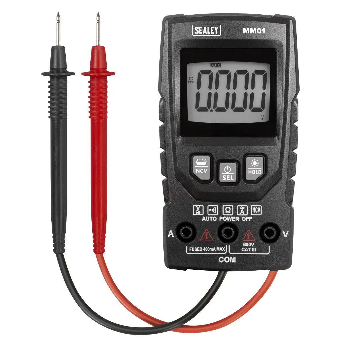 Sealey Auto-Ranging Digital Multimeter 6-Function - Image 8