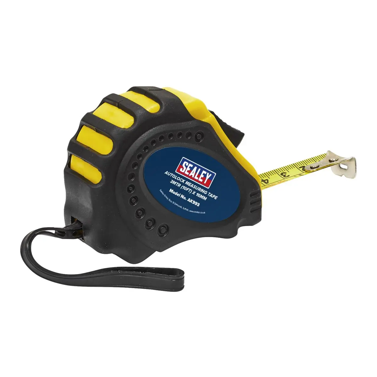 Sealey Auto Lock Tape Measure 3m(10ft) x 16mm - Metric/Imperial - Image 2