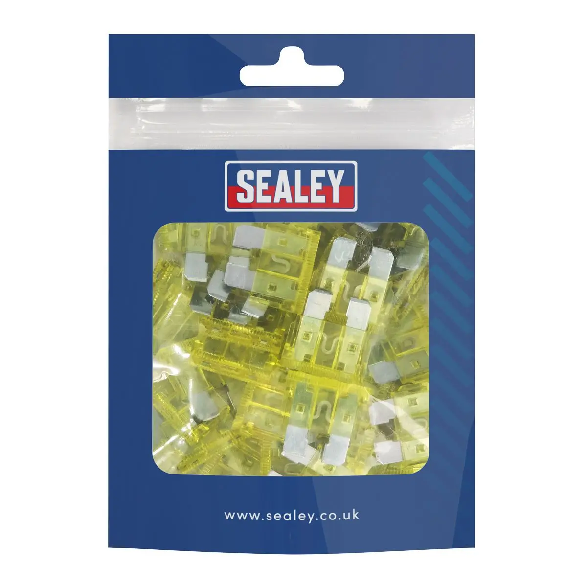 Sealey Standard Blade Fuse 20A Pack of 50 - Image 2
