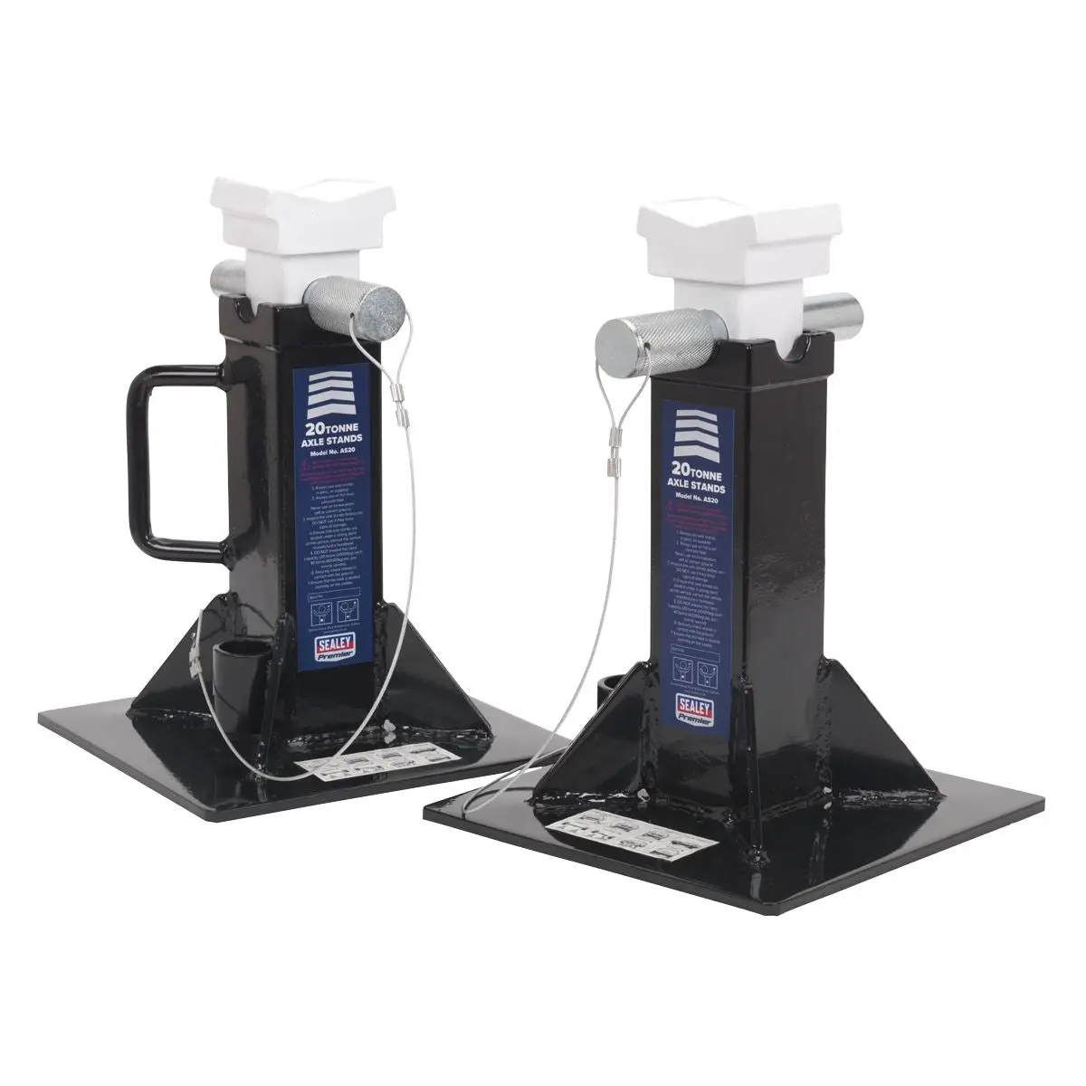 Sealey Axle Stands 20 Tonne Capacity Per Stand Pair - Image 5