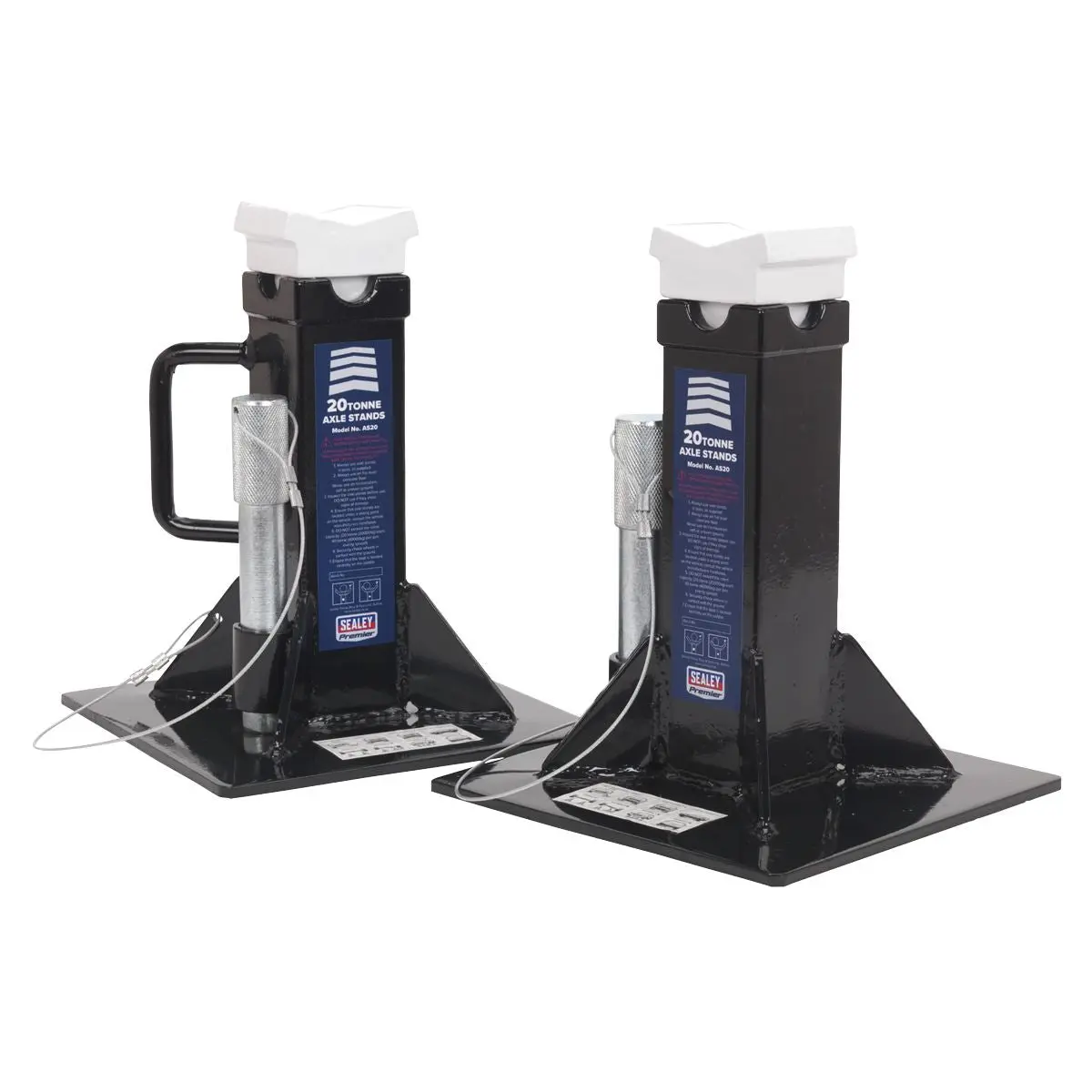 Sealey Axle Stands 20 Tonne Capacity Per Stand Pair - Image 6