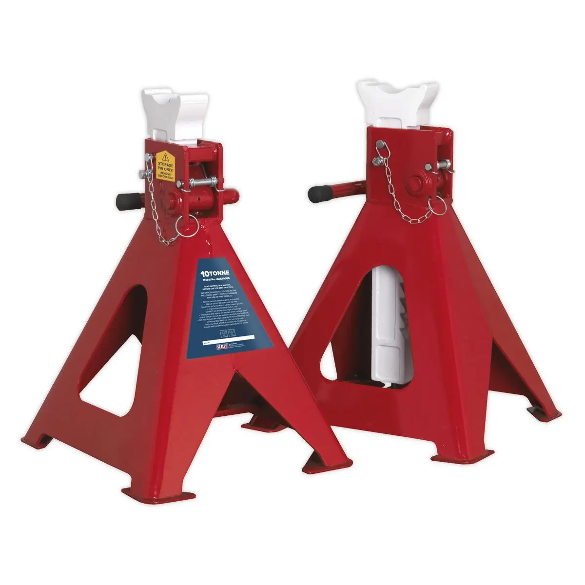 Sealey Auto Rise Ratchet Axle Stands (Pair) 10 Tonne Capacity per Stand - Image 6