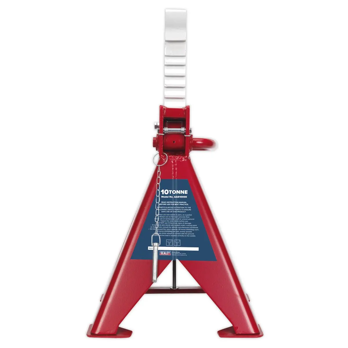 Sealey Auto Rise Ratchet Axle Stands (Pair) 10 Tonne Capacity per Stand - Image 7
