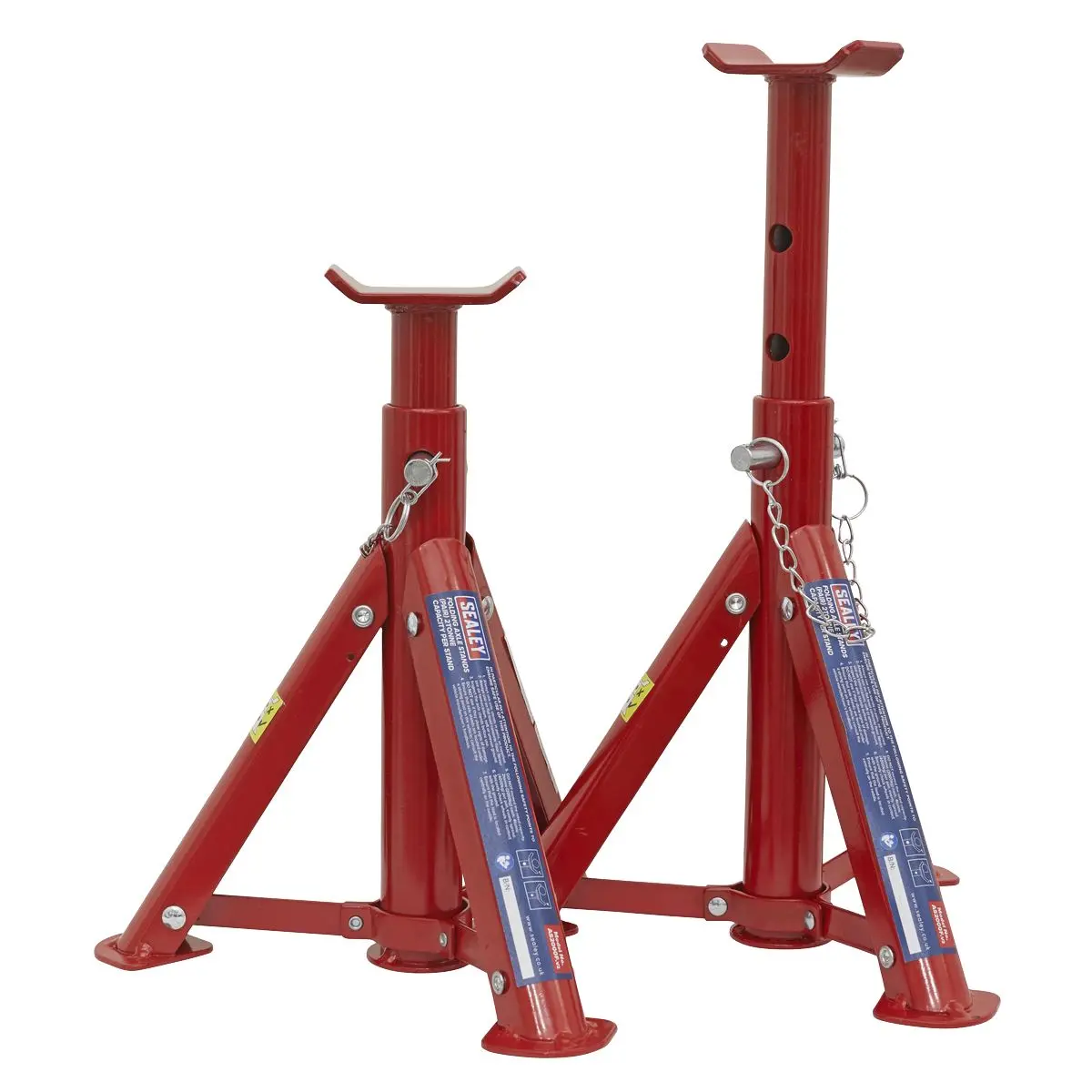 Sealey Folding Type Axle Stands (Pair) 2 Tonne Capacity per Stand - Image 3