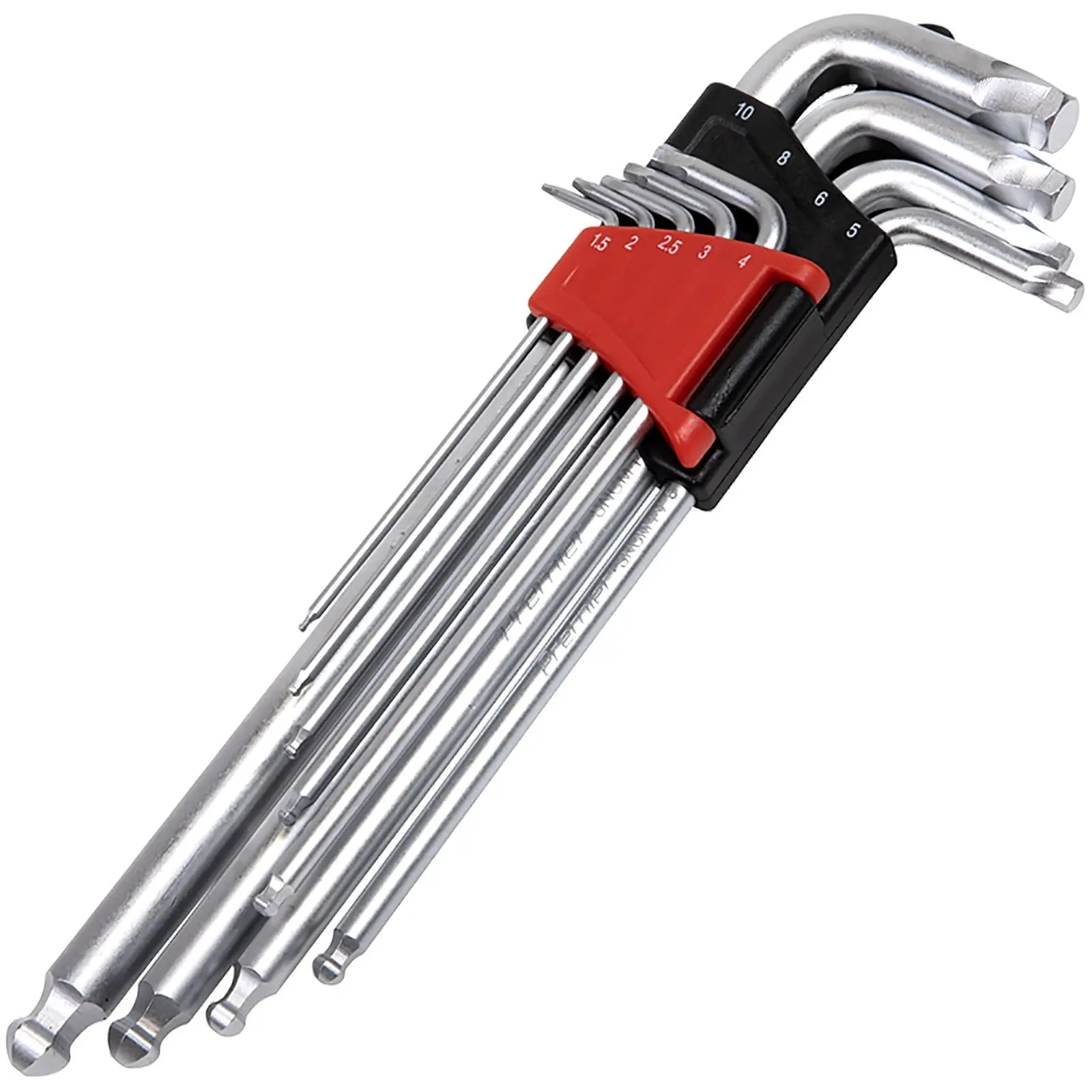 Sealey Ball End Hex Key Set Lock On 9 Piece 1.5mm-10mm Metric Premier - Image 2
