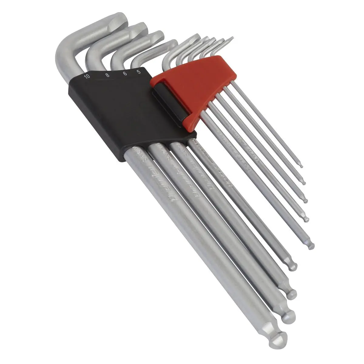 Sealey Ball End Hex Key Set Lock On 9 Piece 1.5mm-10mm Metric Premier - Image 3