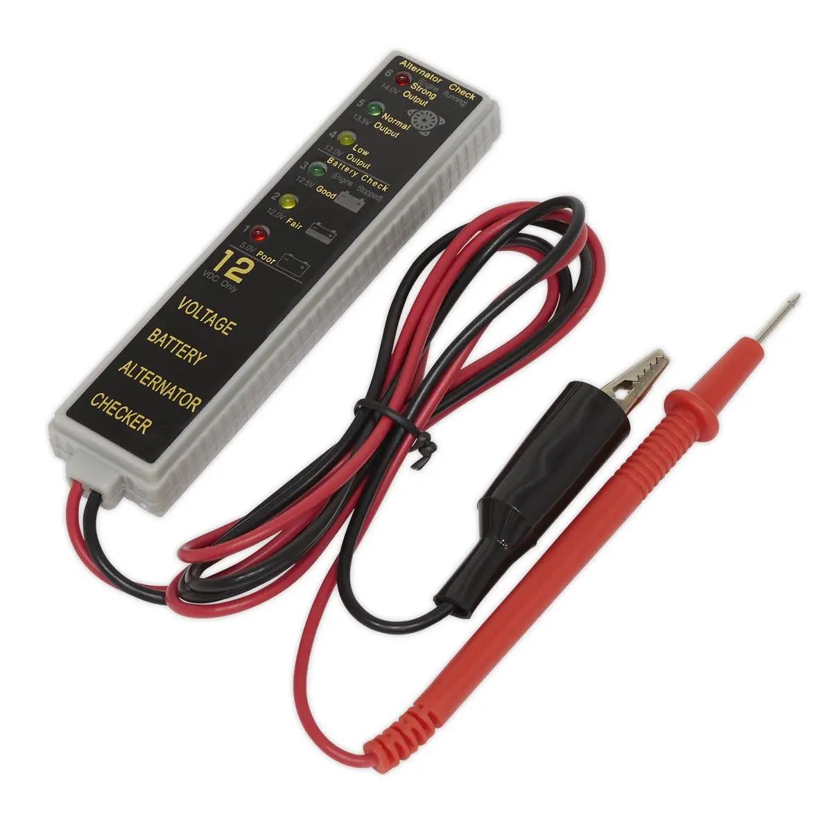 Sealey Battery & Alternator Tester 12V LED - Image 4