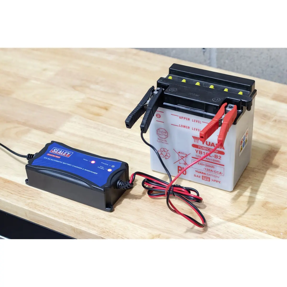 Sealey Battery Maintainer Charger 12V 6A Fully Automatic - Image 2