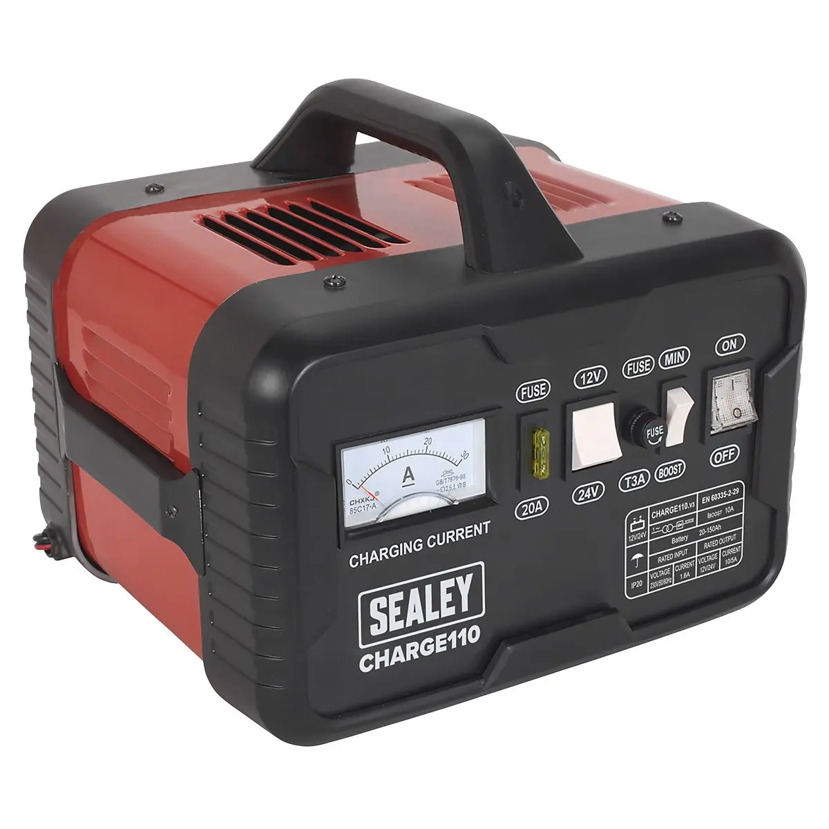 Sealey Battery Charger 14Amp 12V/24V 230V - Image 5