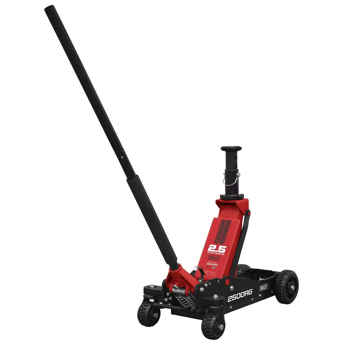 Sealey Big Wheel Hybrid Trolley Jack for Off-Road Vehicles, SUVs, Vans & 4x4s with Super Rocket Lift 2.5 Tonne