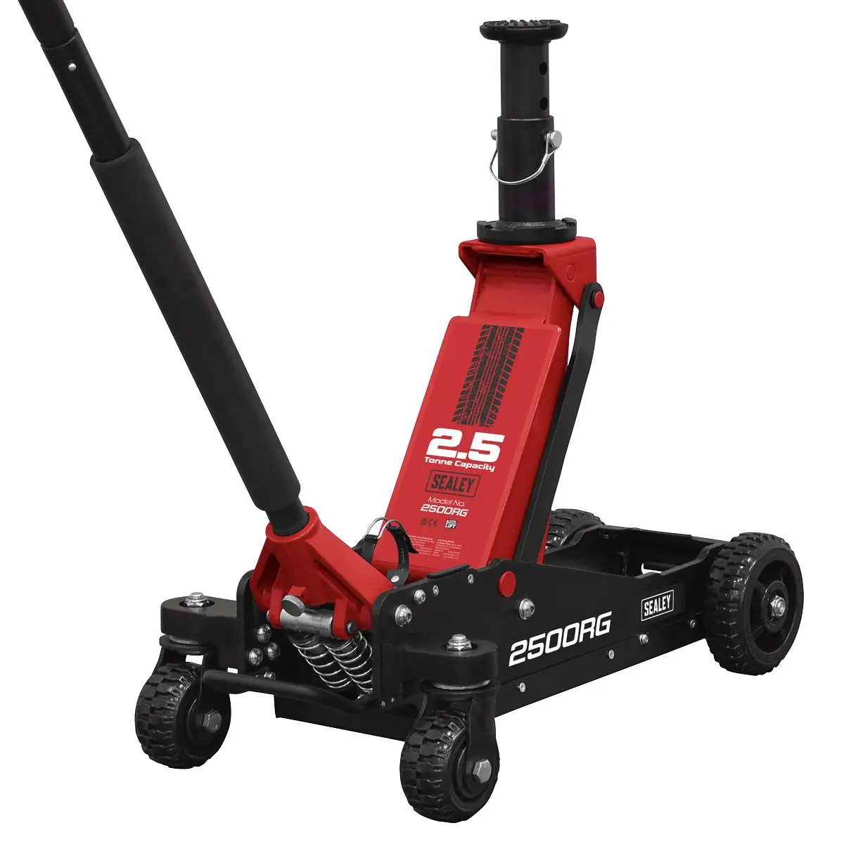 Sealey Big Wheel Hybrid Trolley Jack for Off-Road Vehicles, SUVs, Vans & 4x4s with Super Rocket Lift 2.5 Tonne - Image 19