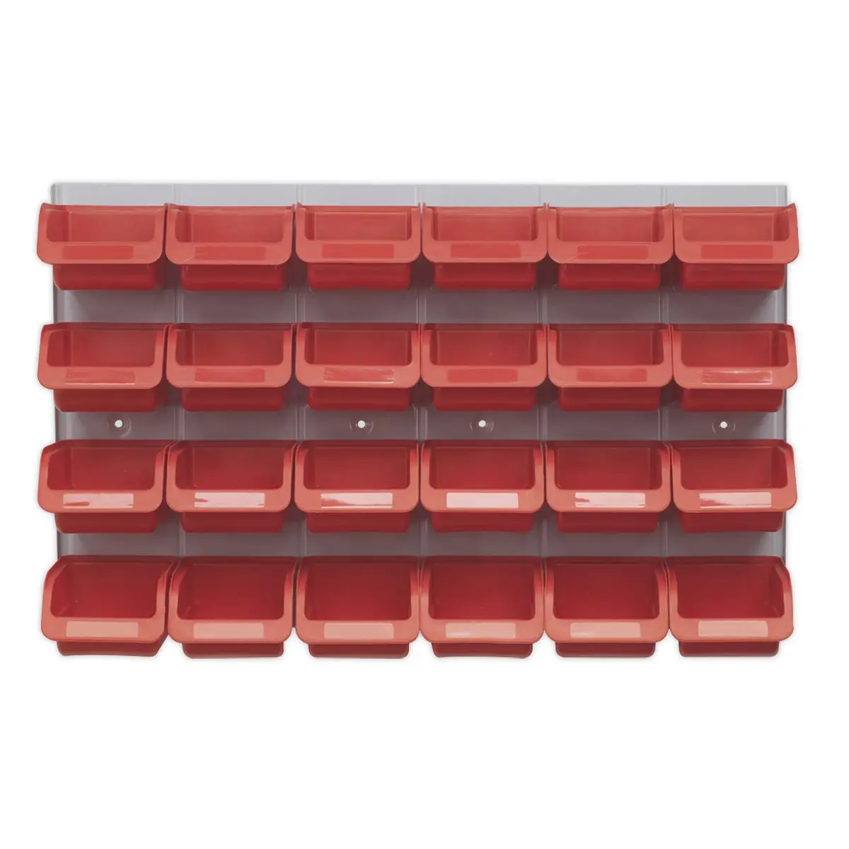 Sealey Bin & Panel Combination 24 Bins - Red - Image 2