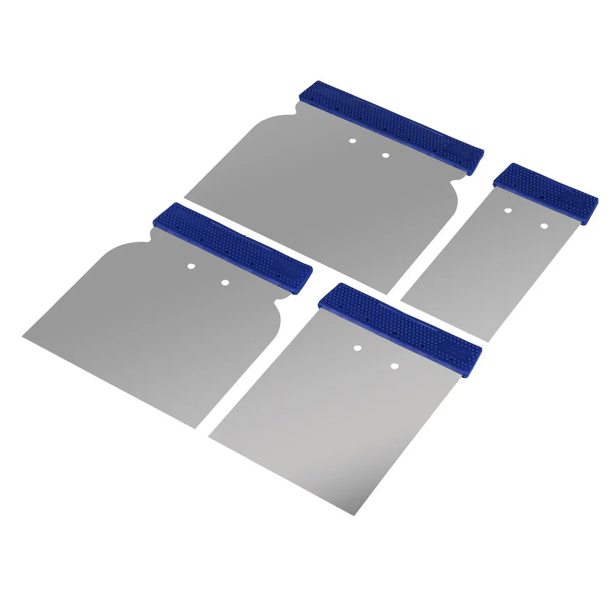 Sealey Body Filler Applicator Spreader Set 4 Piece Stainless Steel - Image 2