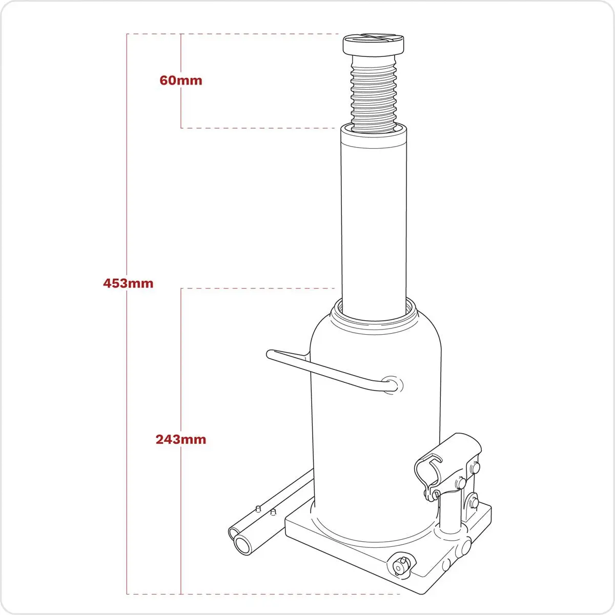 Sealey Viking Bottle Jack 20 Tonne - Image 10